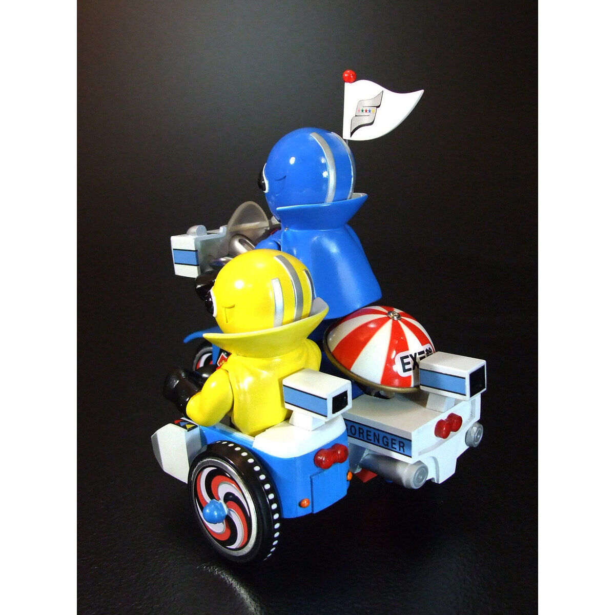 ⚠️激レア　デッドストック　秘密戦隊ゴレンジャー　アオレンジャー　ミニソフビ EX三輪車 秘密戦隊ゴレンジャー（アオレンジャー＋キレンジャー／ミド