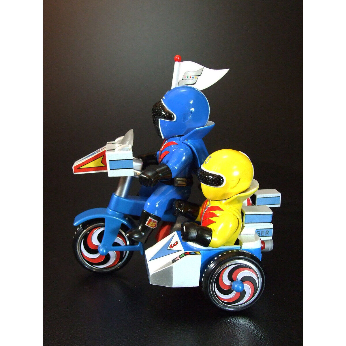 gaimon　レインボー造型企画 ミドレンジャー➕キレンジャー EX三輪車 秘密戦隊ゴレンジャー（アオレンジャー＋キレンジャー／ミド