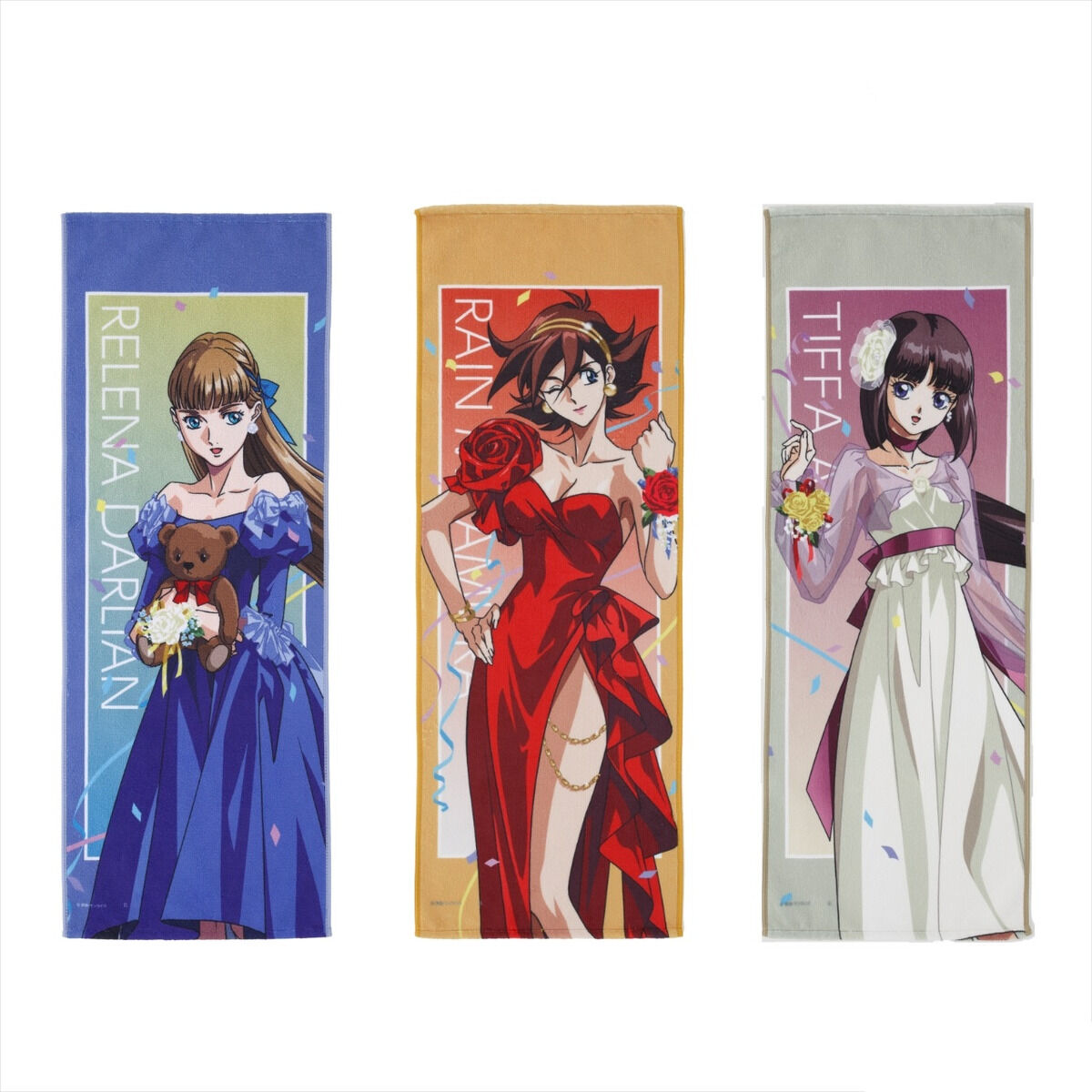 ガンダムGWX 周年イラスト フェイスタオル（リリーナ、レイン