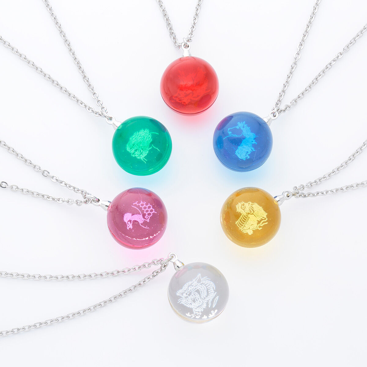 五星戦隊ダイレンジャー　プレミアムバンダイ限定　天宝来来の玉 五星戦隊ダイレンジャー 天宝来来の玉モチーフ ネックレス（全6種