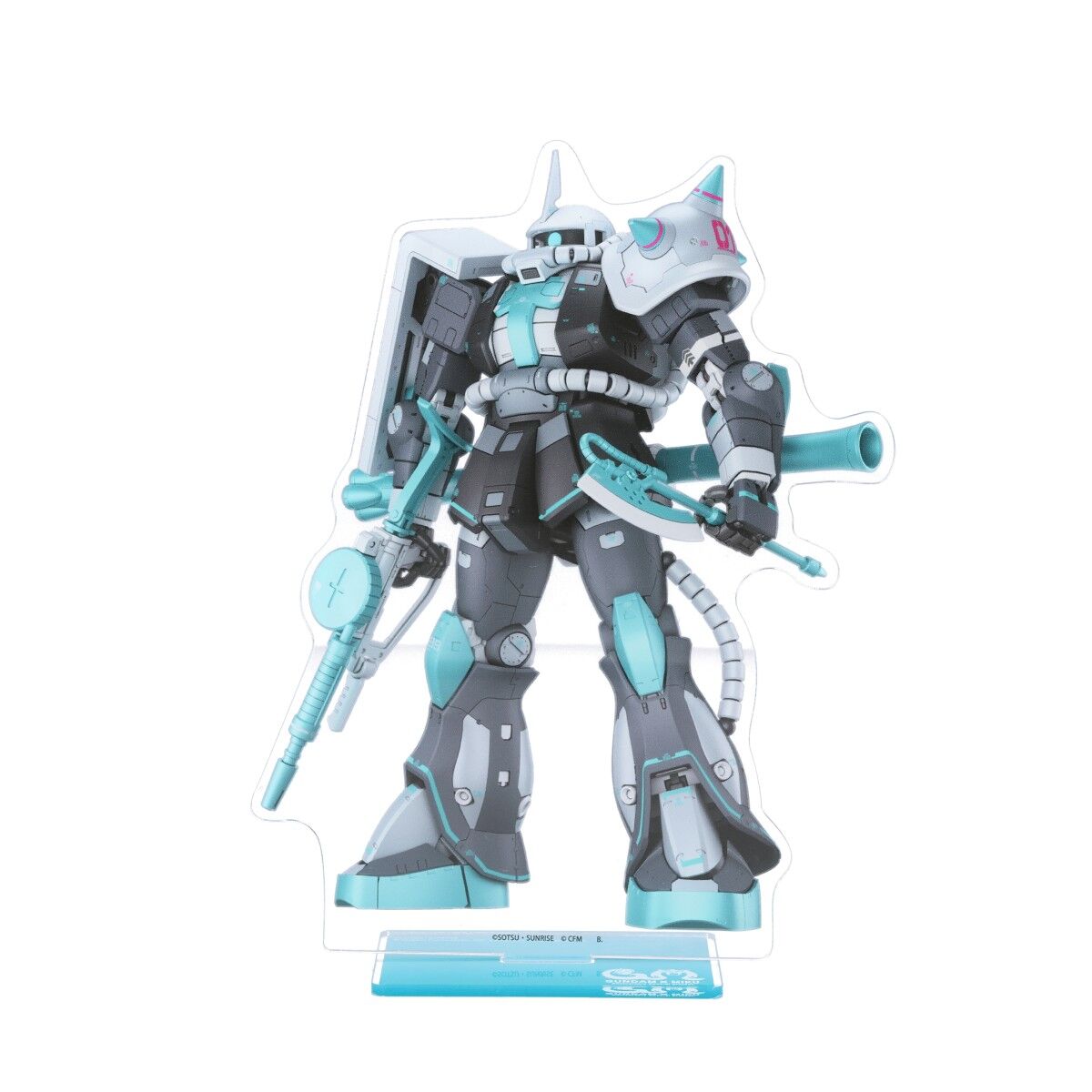 ガンダム45周年 × 初音ミク ビッグアクリルスタンド MS-06S ザクII