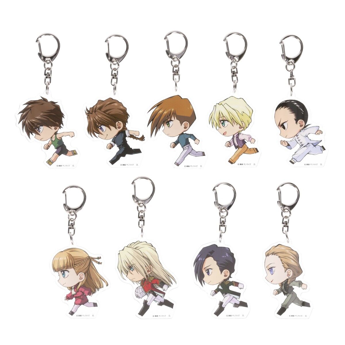 新機動戦記ガンダムW 走るデフォルメシリーズ アクリルチャーム（全9種