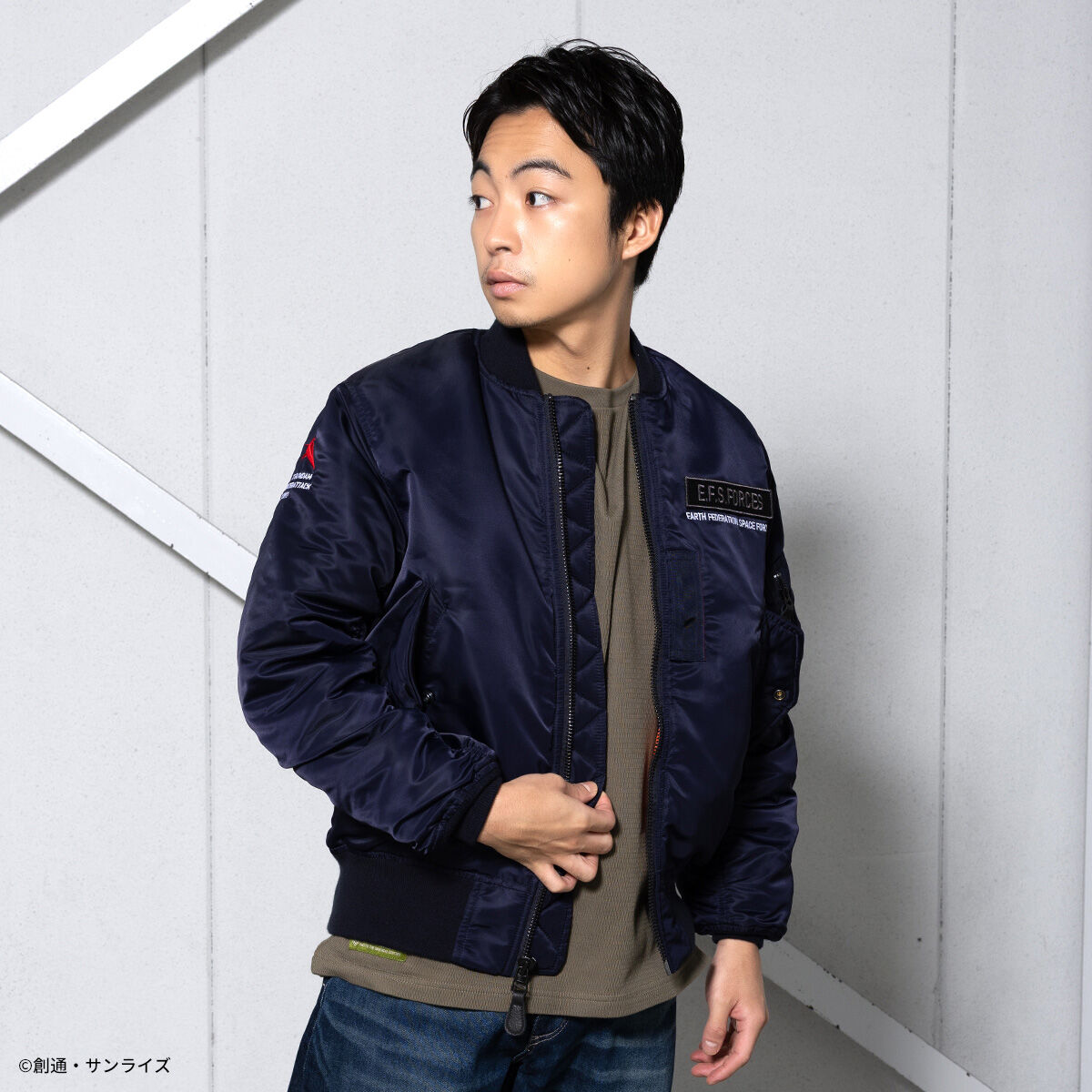 STRICT-G.ARMS『機動戦士ガンダム 逆襲のシャア』MA-1ジャケット AMURO