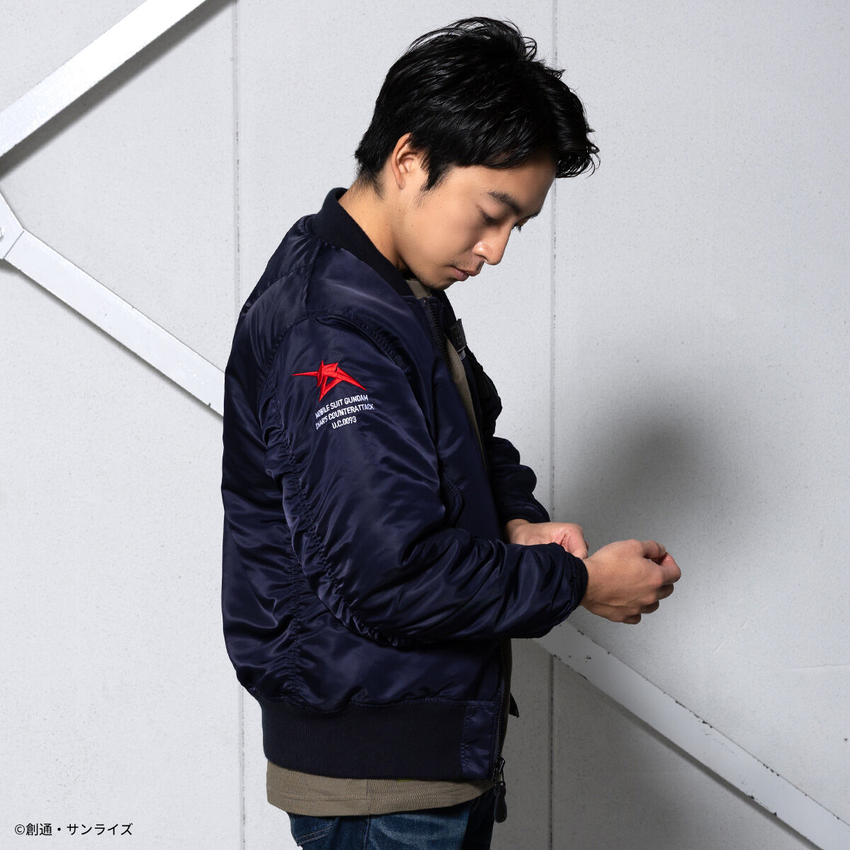 STRICT-G.ARMS『機動戦士ガンダム 逆襲のシャア』MA-1ジャケット AMURO