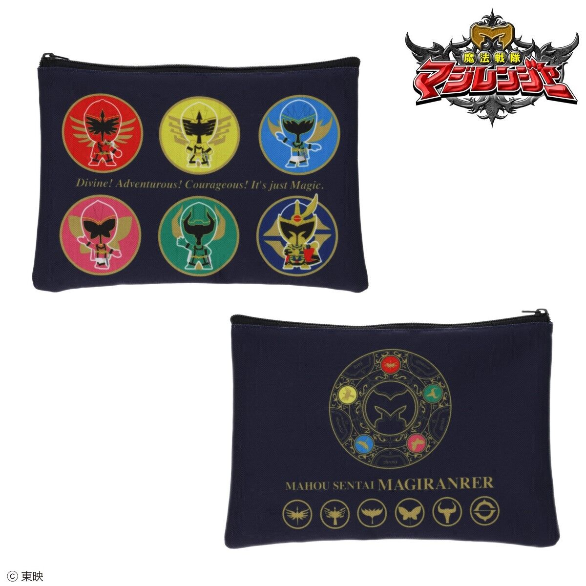 魔法戦隊マジレンジャー デフォルメ フラットポーチ | ファッション