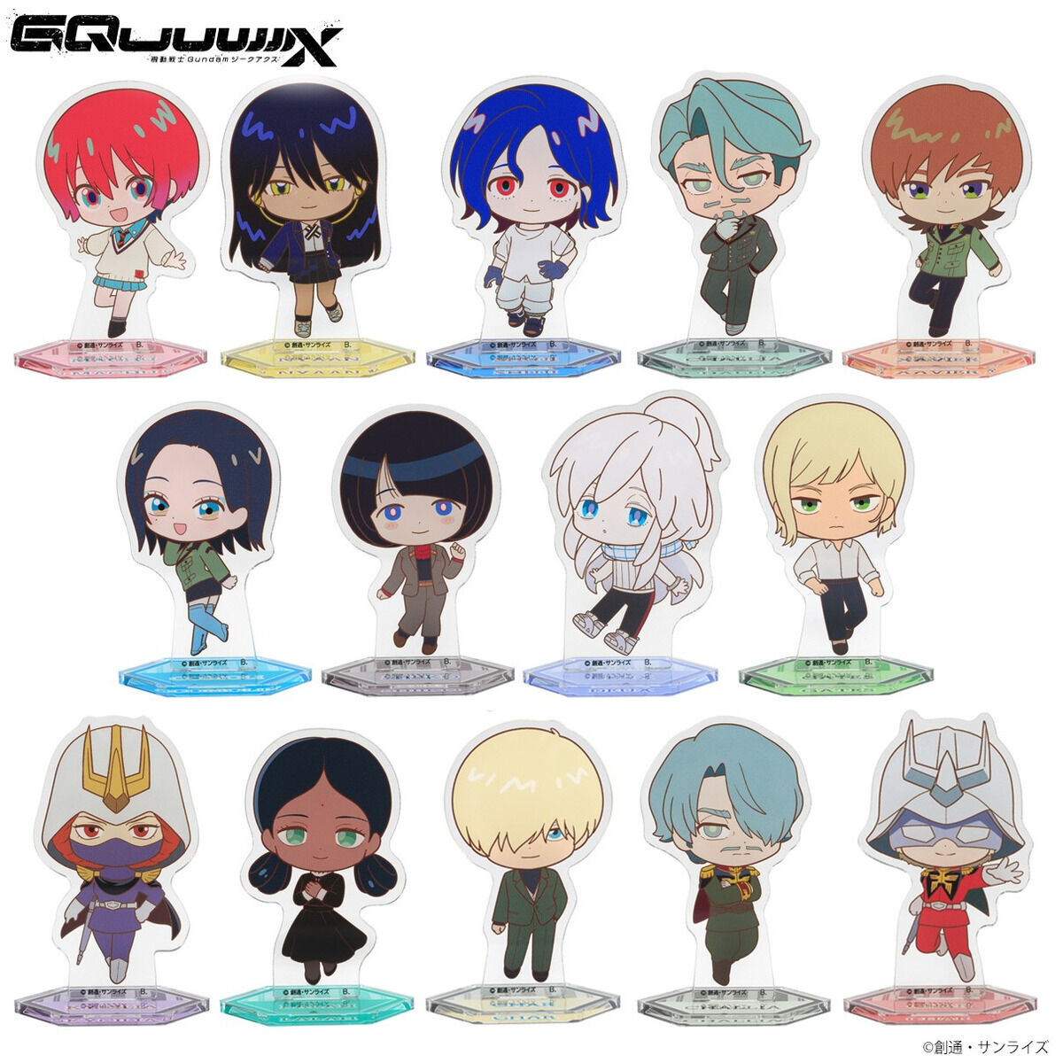 機動戦士Gundam GQuuuuuuX デフォルメアクリルスタンド全種セット