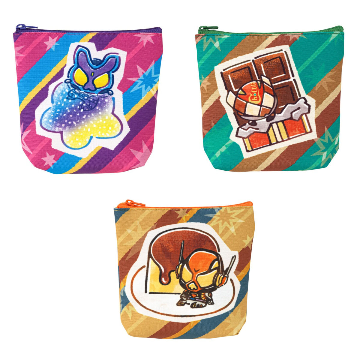 仮面ライダーガヴ お菓子 デフォルメ ポーチ 全3種 | 仮面ライダーガヴ