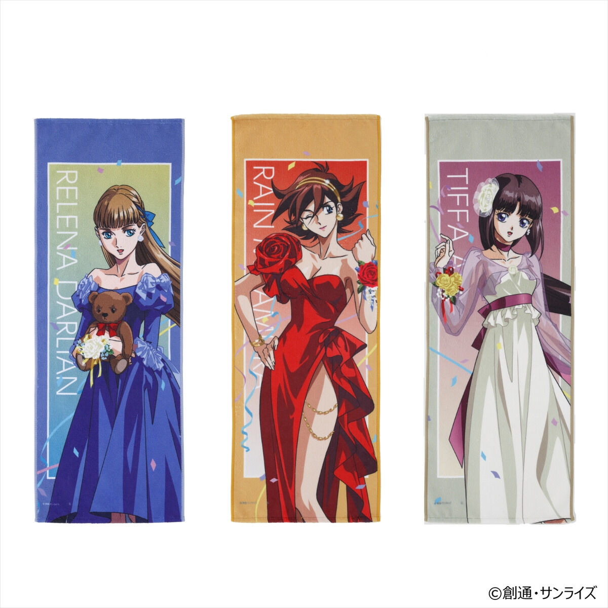 ガンダムGWX 周年イラスト フェイスタオル（リリーナ、レイン