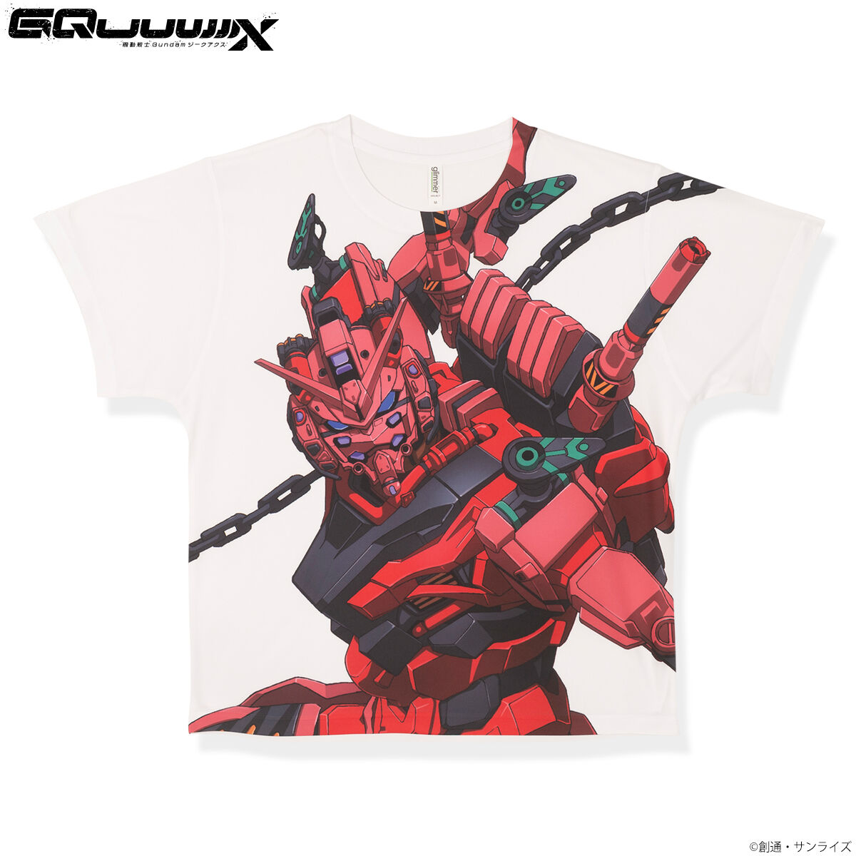 機動戦士Gundam GQuuuuuuX フルパネルTシャツ 赤いガンダム 【2026年1