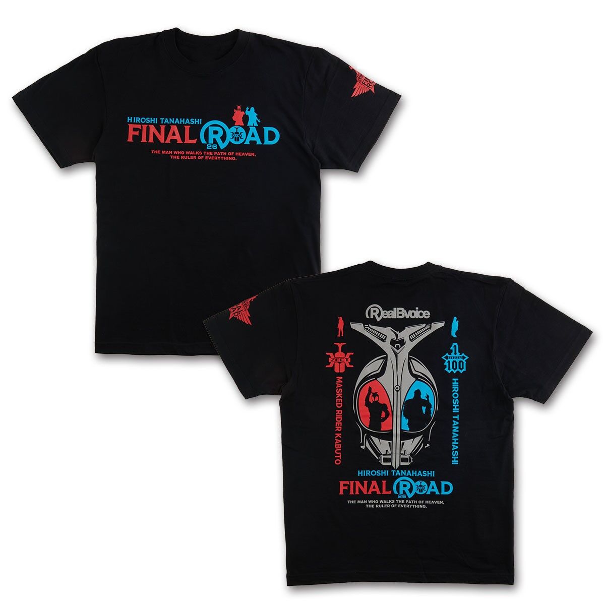 仮面ライダーカブト×棚橋弘至×RealBVoice Tシャツ（黒） | 仮面