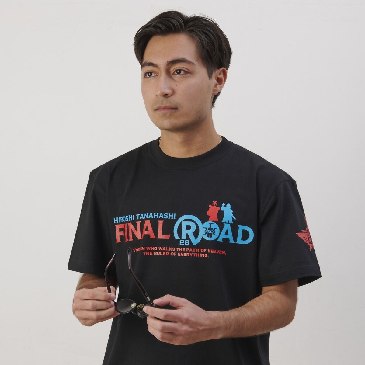 仮面ライダーカブト×棚橋弘至×RealBVoice Tシャツ（黒） | 仮面