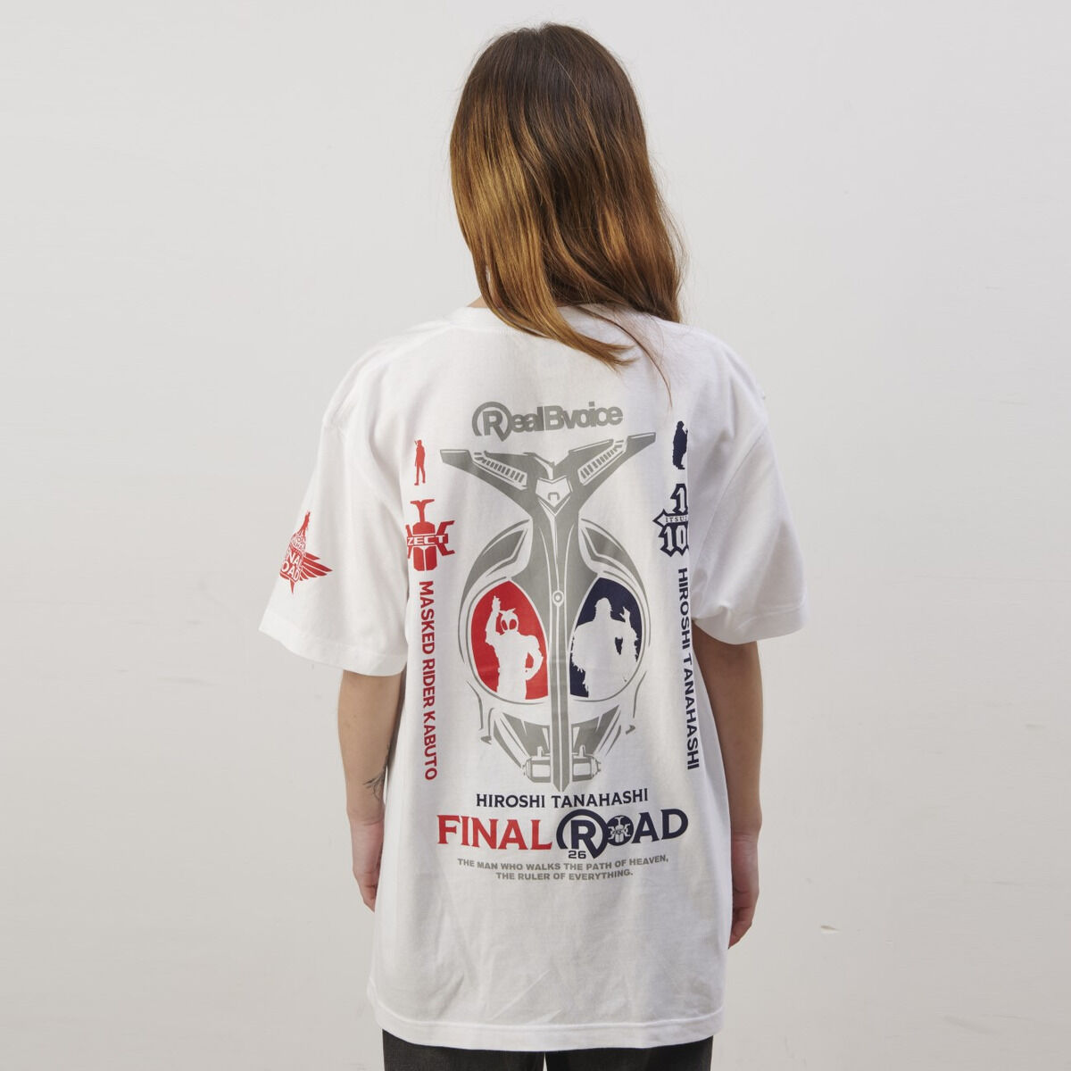 仮面ライダーカブト×棚橋弘至×RealBVoice Tシャツ（白） | 仮面