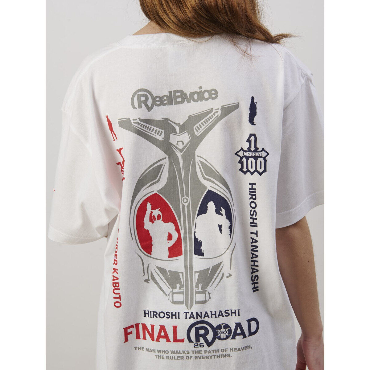 仮面ライダーカブト×棚橋弘至×RealBVoice Tシャツ（白） | 仮面