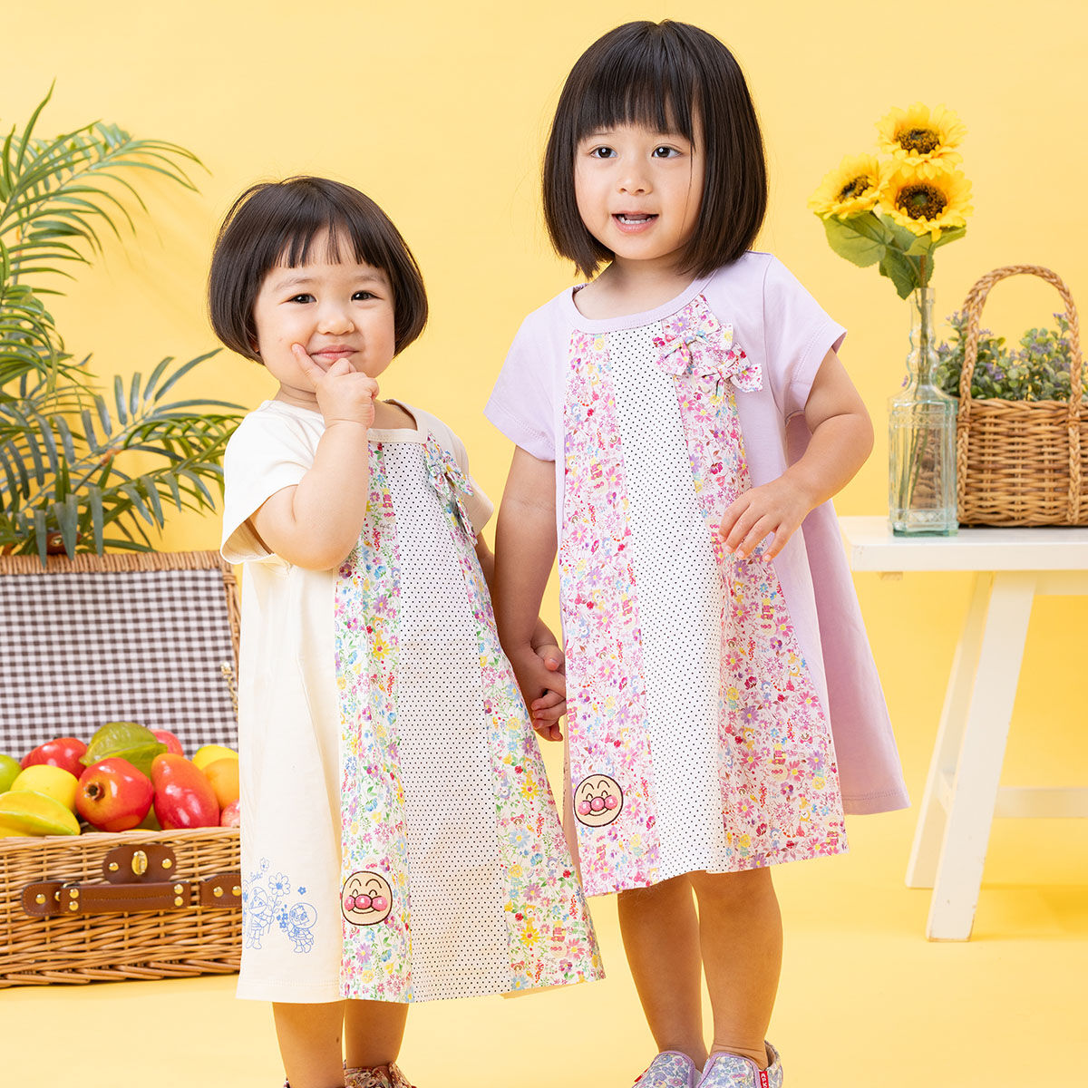 パッチワーク切替ワンピース | それいけ！アンパンマン ファッション