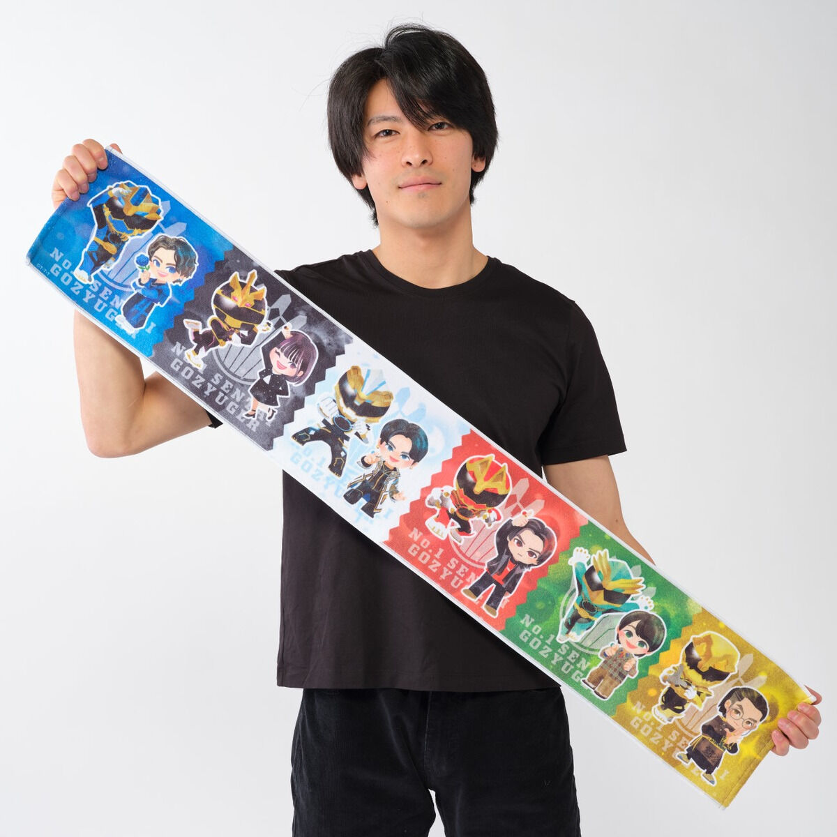 ナンバーワン戦隊ゴジュウジャー デフォルメ マフラータオル〔NEW