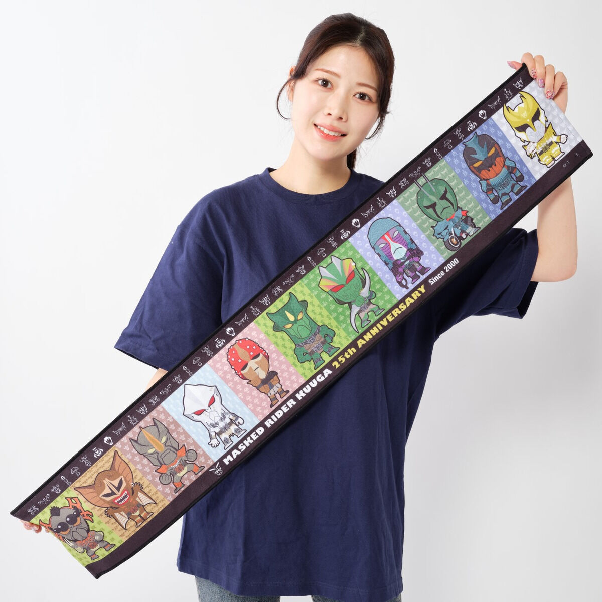 仮面ライダークウガ デフォルメ マフラータオル グロンギ柄 | 仮面