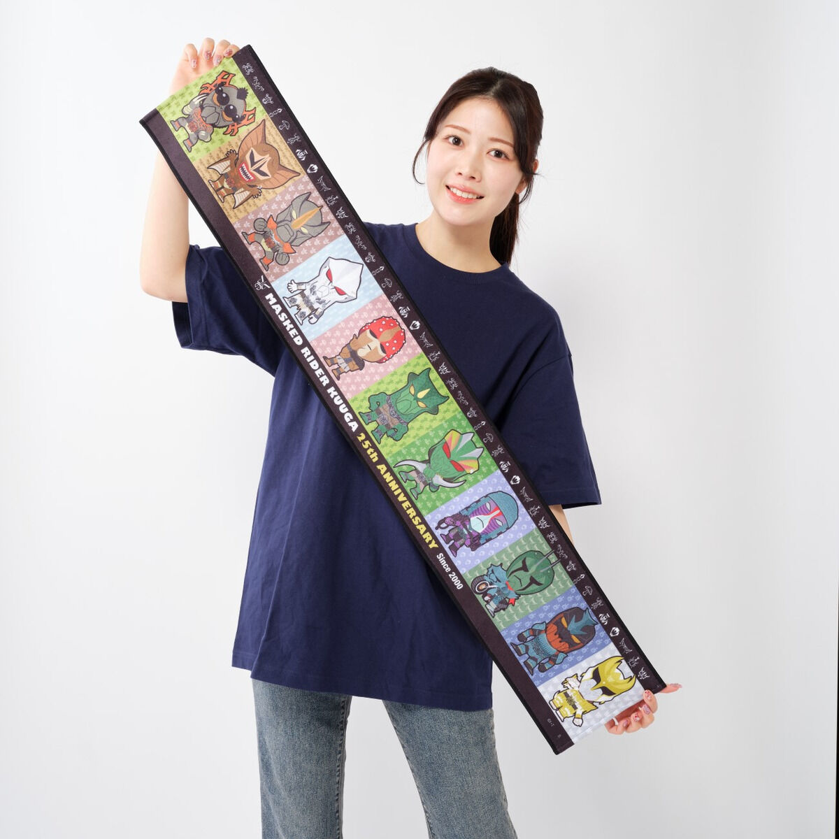 仮面ライダークウガ デフォルメ マフラータオル グロンギ柄 | 仮面