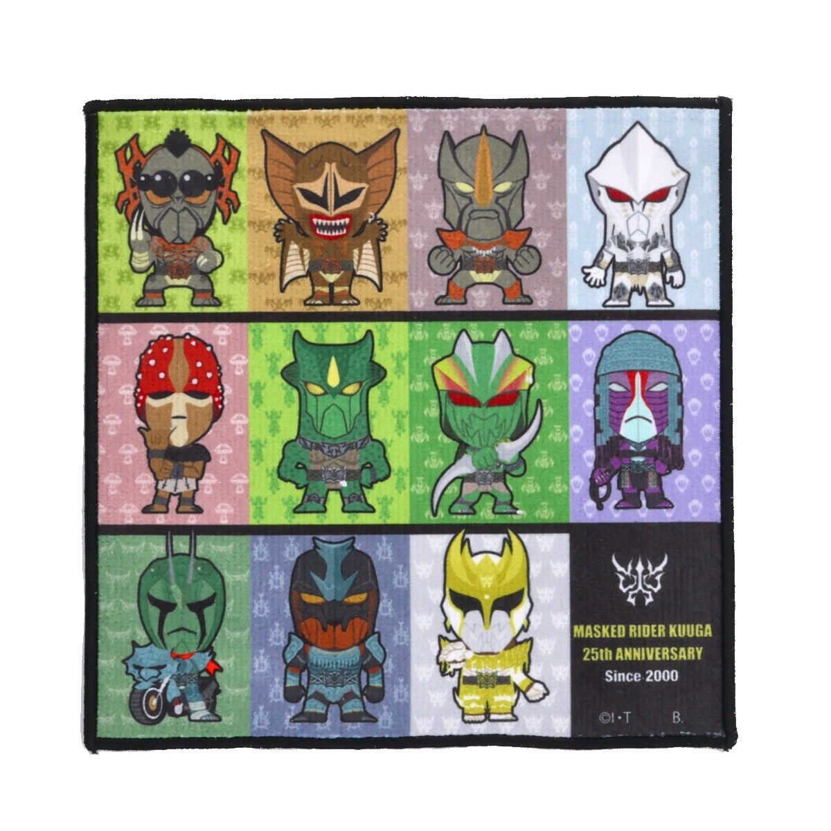 仮面ライダークウガ デフォルメ ミニタオル グロンギ柄 | 仮面ライダー