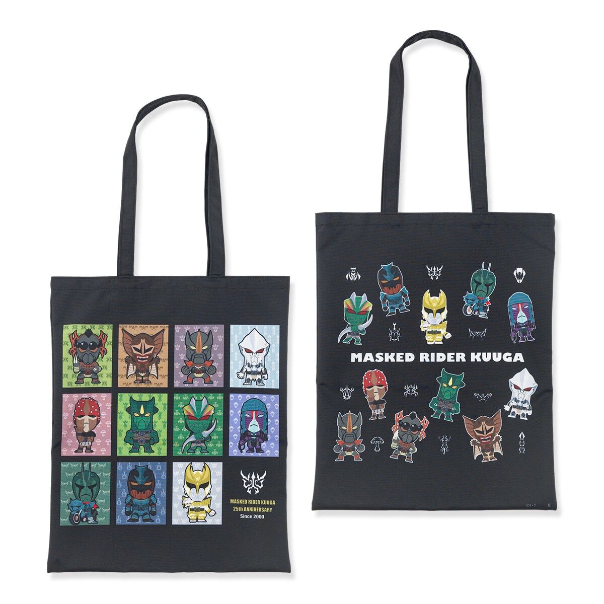 仮面ライダークウガ デフォルメ トートバッグ グロンギ柄 | 仮面