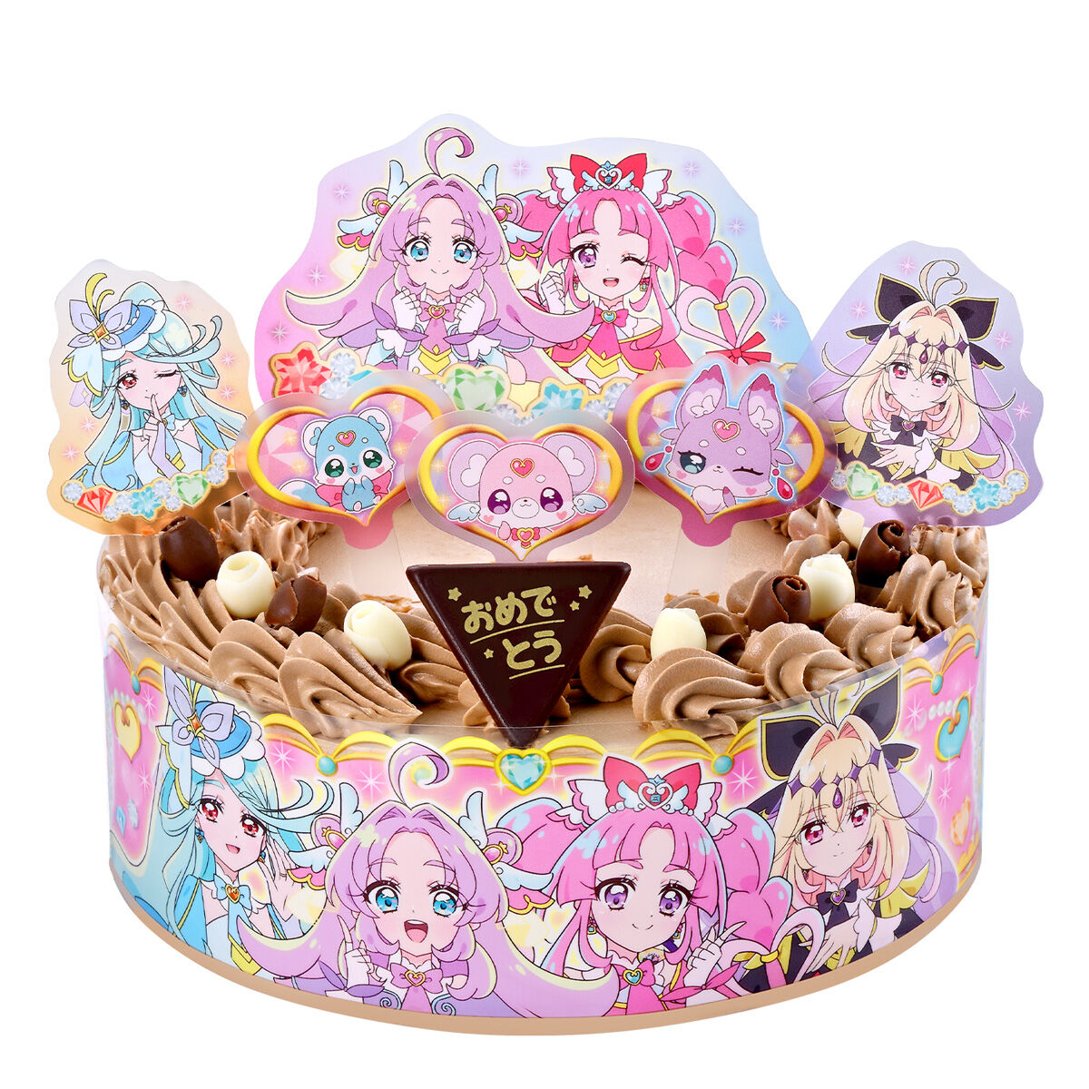 バンダイ ケーキショップレア キャラデコパーティーケーキ 名探偵プリキュア！ (チョコクリーム)(5号