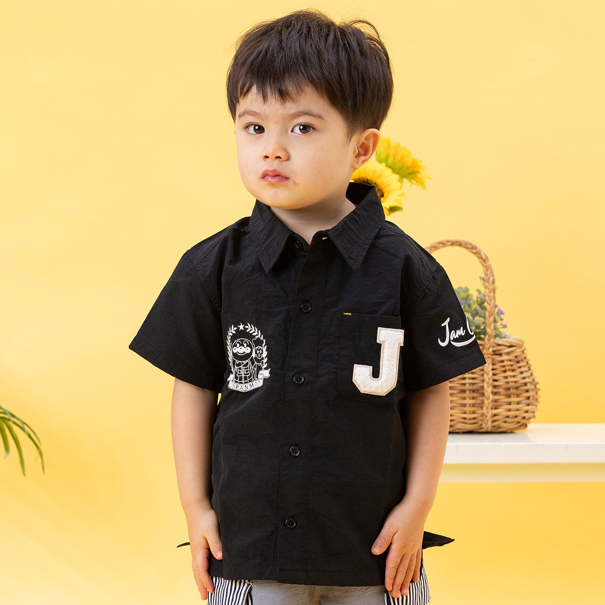 ジャムおじさんバイク刺繍シャツ | それいけ！アンパンマン