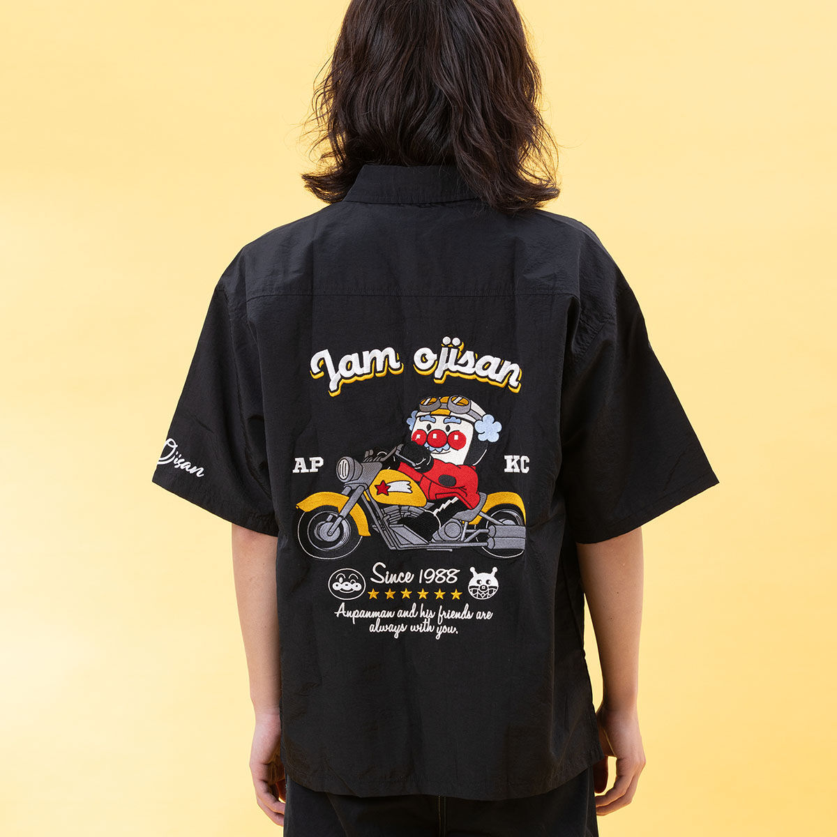 ジャムおじさんバイク刺繍シャツ 大人 | それいけ！アンパンマン