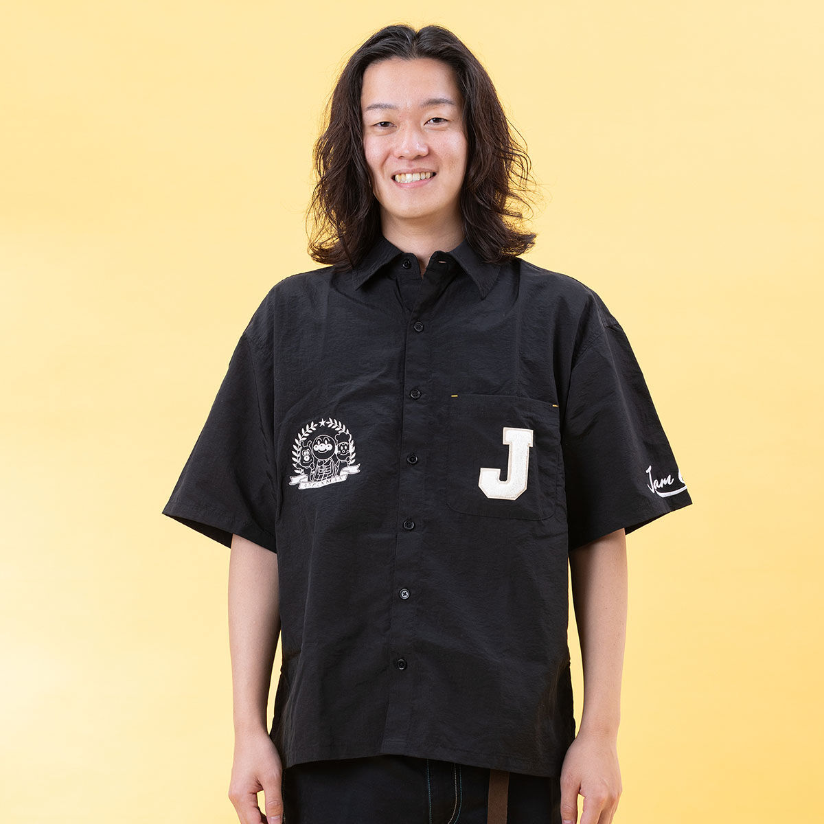 ジャムおじさんバイク刺繍シャツ 大人 | それいけ！アンパンマン