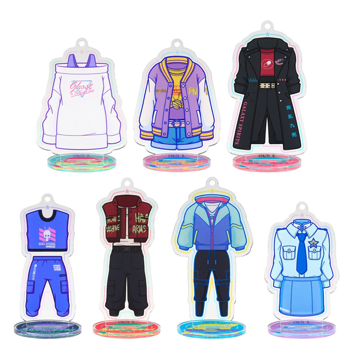 銀河特急 ミルキー☆サブウェイ 衣装アクリルスタンドチャーム全種