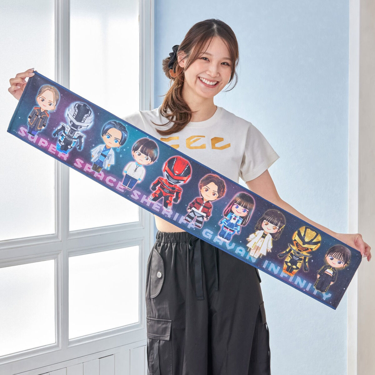 超宇宙刑事ギャバン インフィニティ デフォルメ マフラータオル | 超