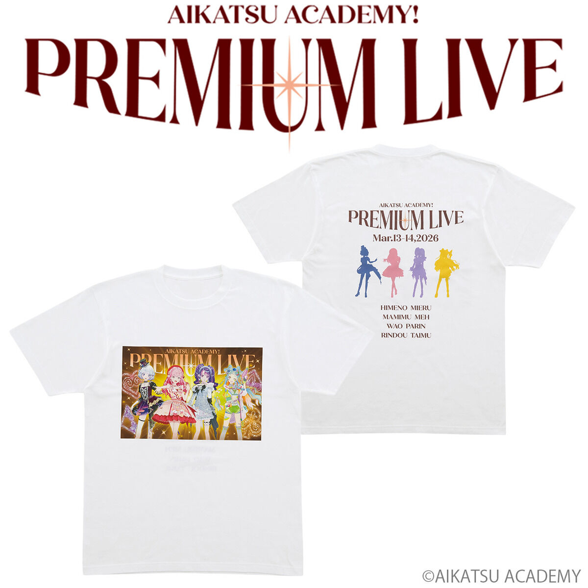 予約販売】アイカツアカデミー！プレミアムLIVE Tシャツ【全1種