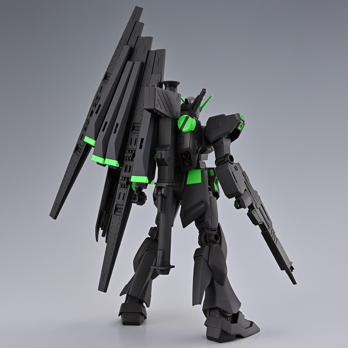 EG 1/144 RX-93 Nu Gundam + Fin Funnel(Eco-Pla Recirculation color / Neon Green + Paperless)