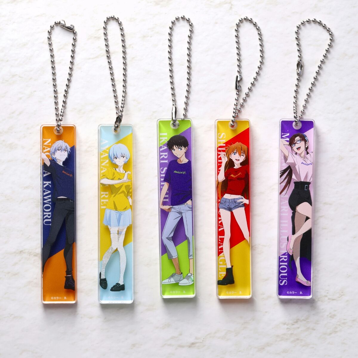 EVANGELION:30 エヴァフェス ルームキー風アクリルチャーム セット EVANGELION:30+；】30th ANNIVERSARY OF EVANGELION ルームキー風