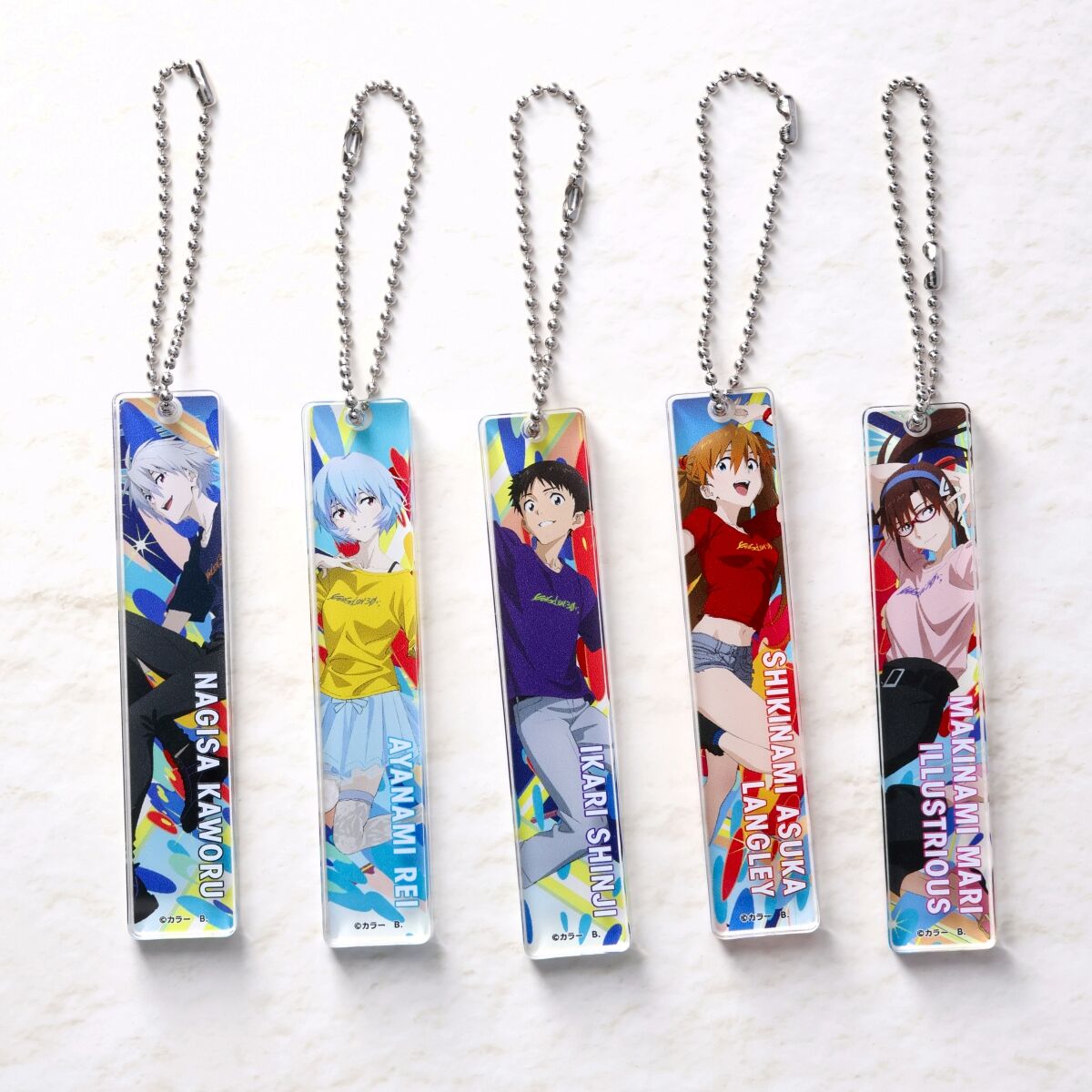 EVANGELION:30 エヴァフェス ルームキー風アクリルチャーム セット EVANGELION:30+；】30th ANNIVERSARY OF EVANGELION ルームキー風