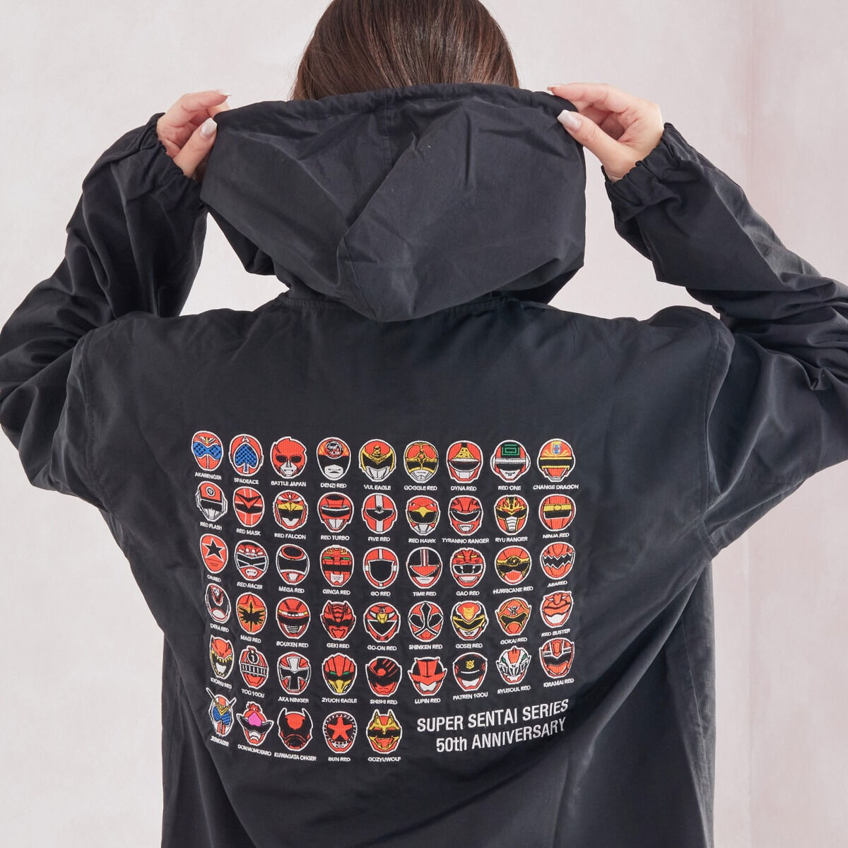 スーパー戦隊50周年 歴代レッド 刺繍 コーチジャケット | 宇宙戦隊