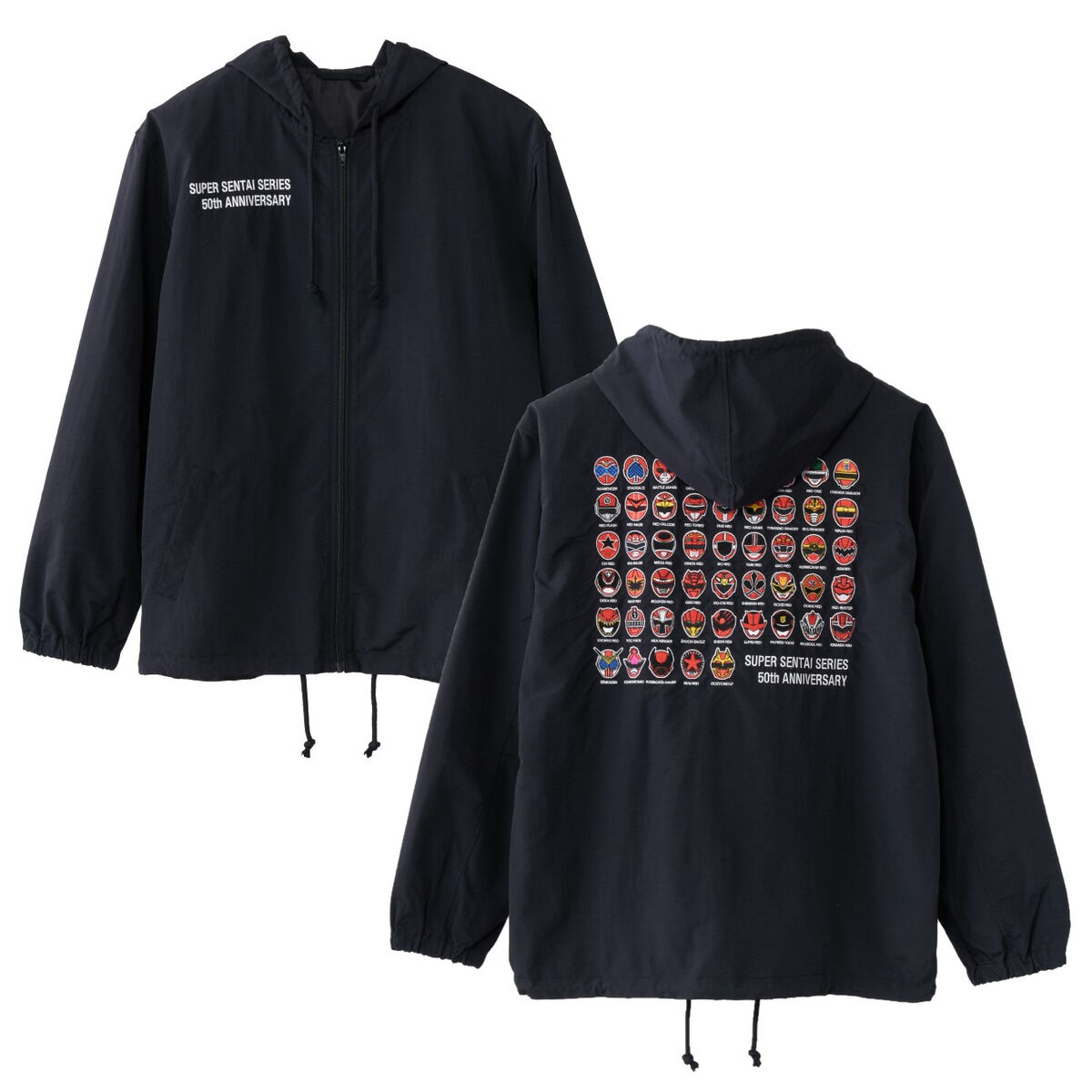 スーパー戦隊50周年 歴代レッド 刺繍 コーチジャケット | 宇宙戦隊
