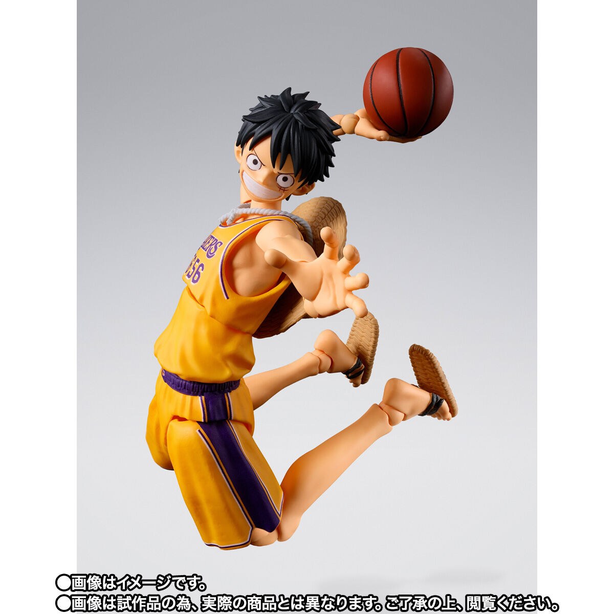 【たか】 レイカーズルフィ＋リミテッドエディションルフィ S.H.Figuarts ONE PIECE×NBA モンキー・D・ルフィ -LOS ANGELES LAKERS