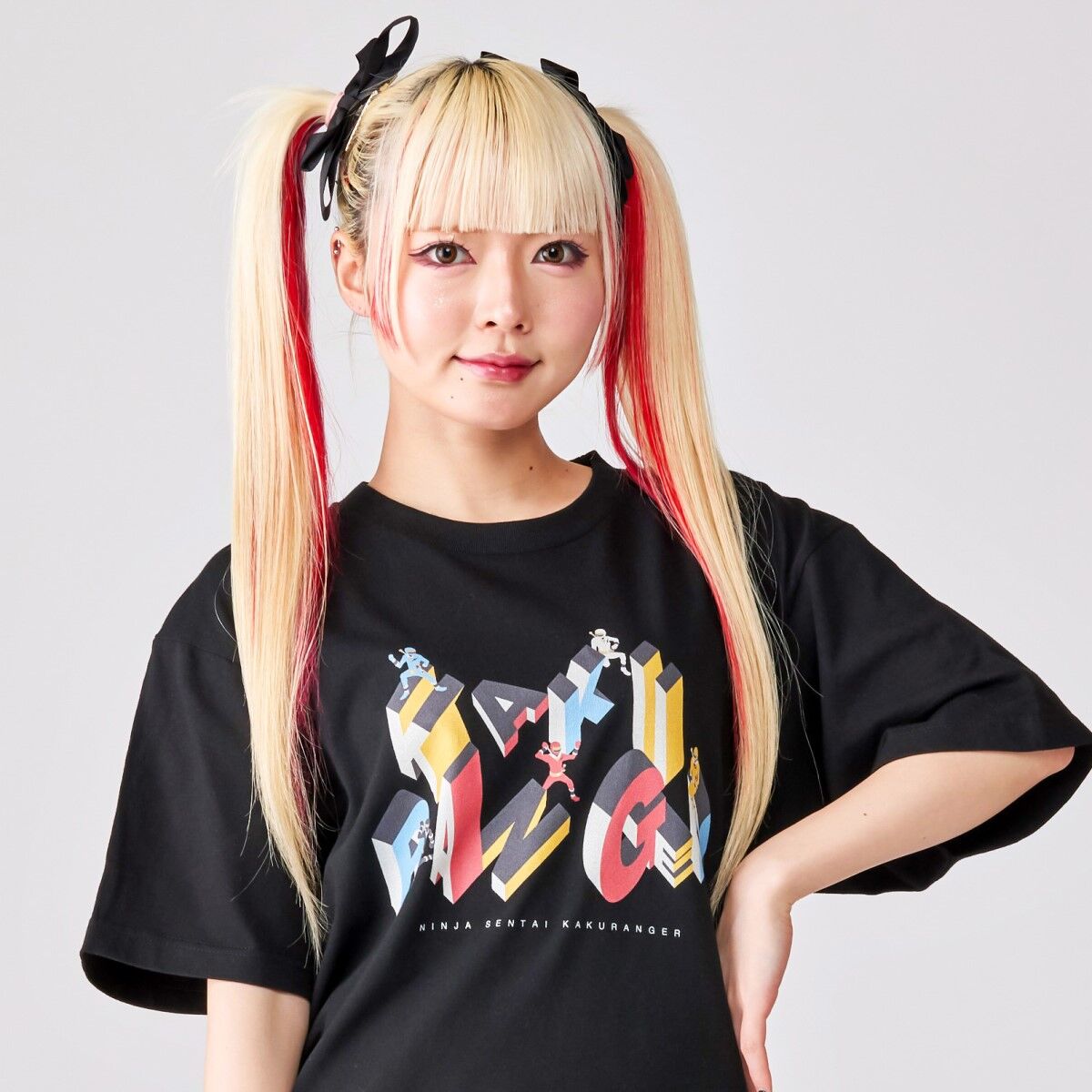 東映ヒーローTシャツ 忍者戦隊カクレンジャー ロゴ柄 | スーパー戦隊
