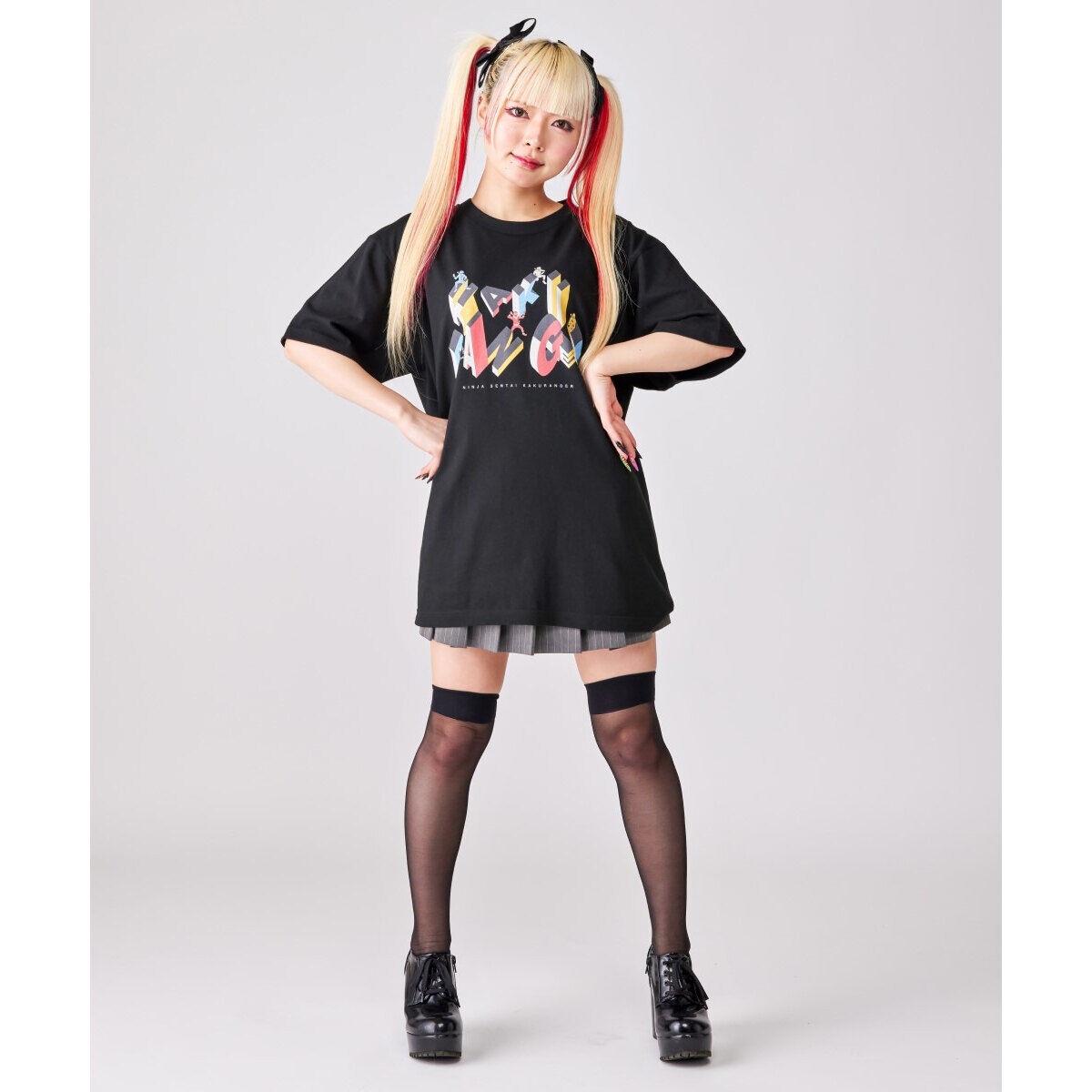 東映ヒーローTシャツ 忍者戦隊カクレンジャー ロゴ柄 | スーパー戦隊