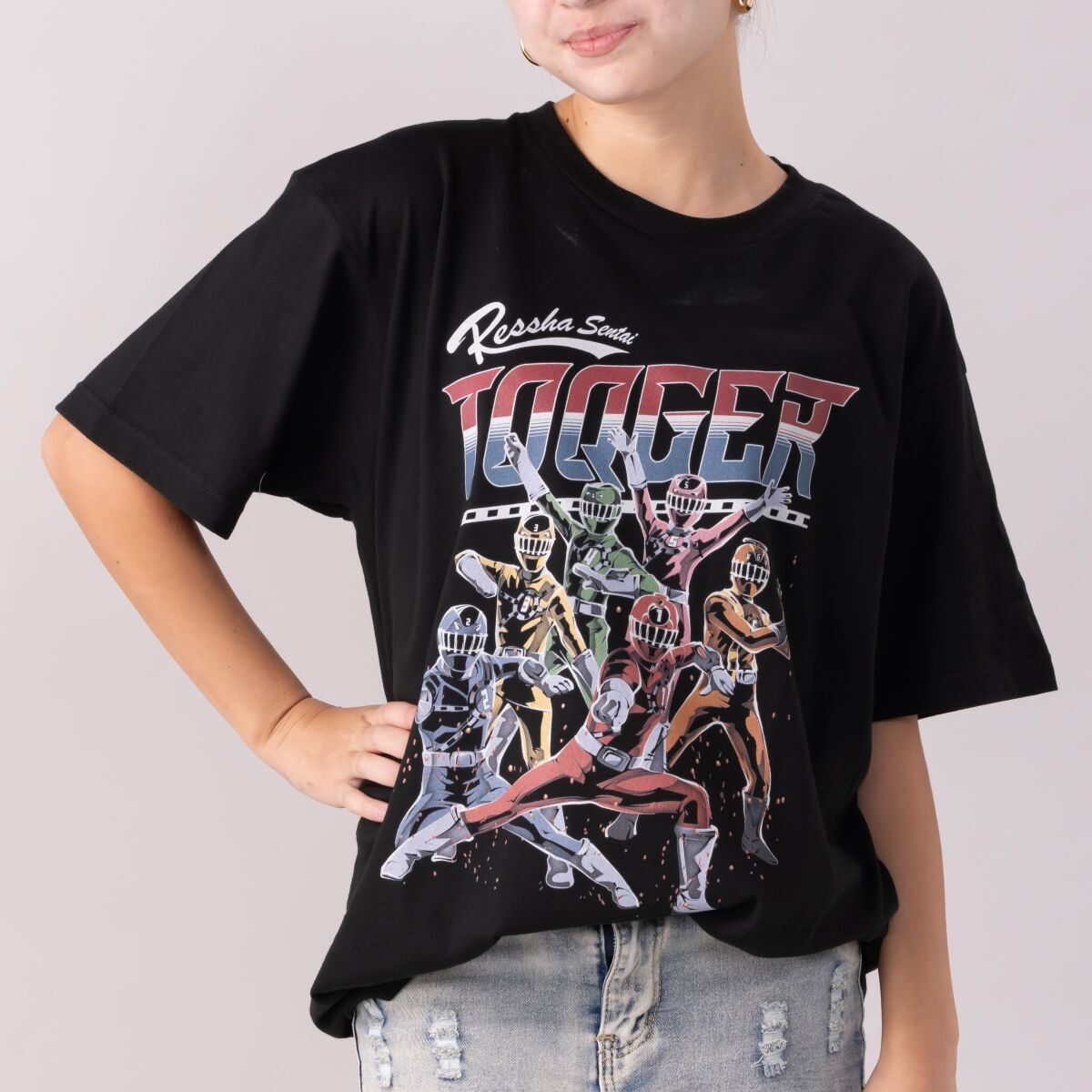 東映ヒーローTシャツ 烈車戦隊トッキュウジャー アメコミ風柄 | 烈車