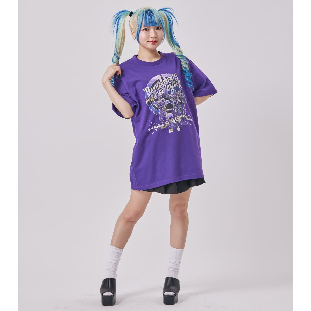 東映ヒーローTシャツ 爆上戦隊ブンブンジャー ブンバイオレット