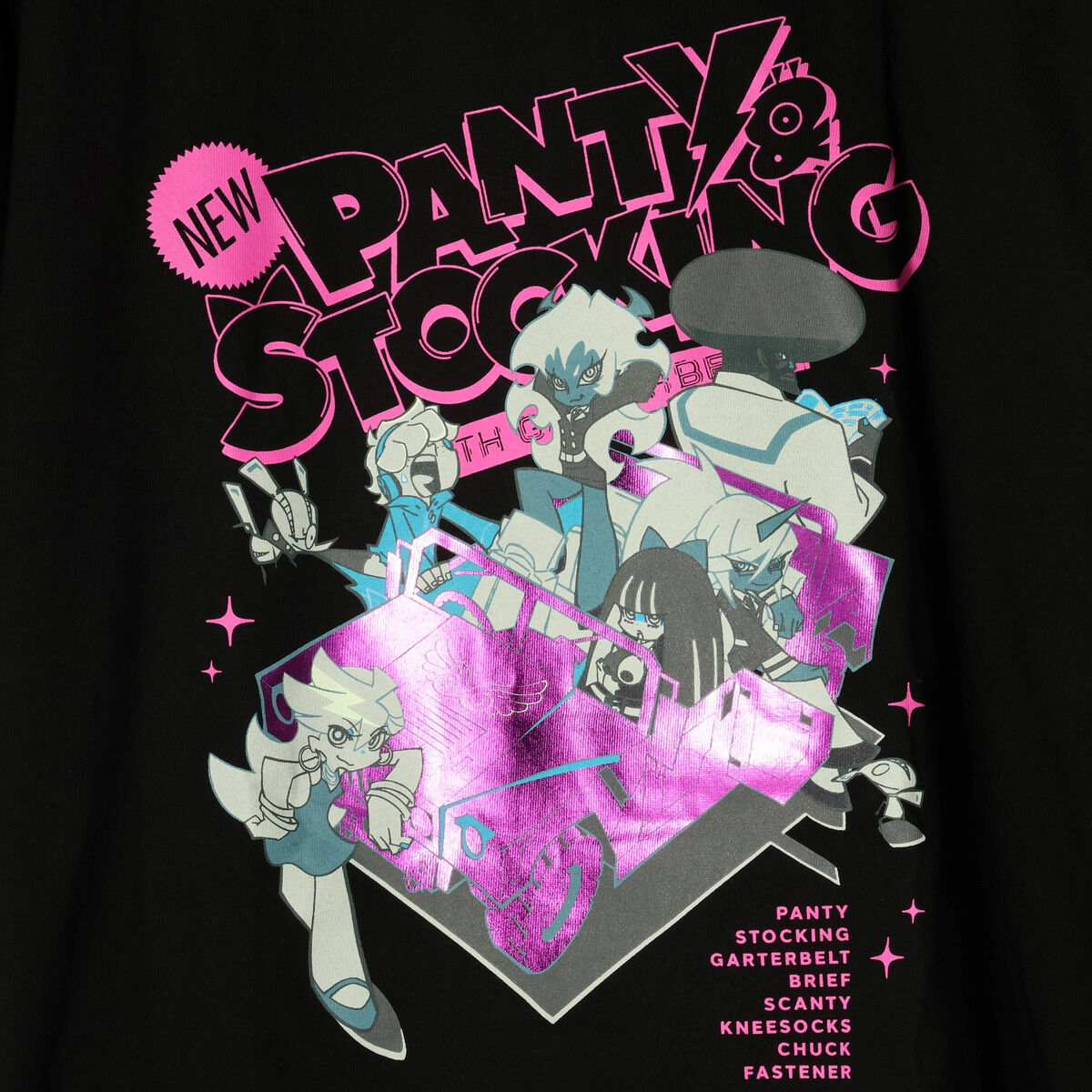 New PANTY ＆ STOCKING with GARTERBELT ティザービジュアル箔プリント