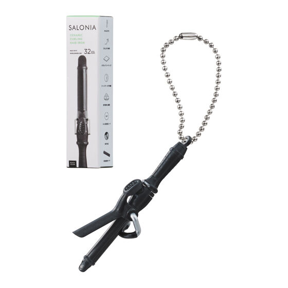 セラミックカールヘアアイロン(ブラック)