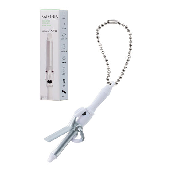 セラミックカールヘアアイロン(ホワイト)