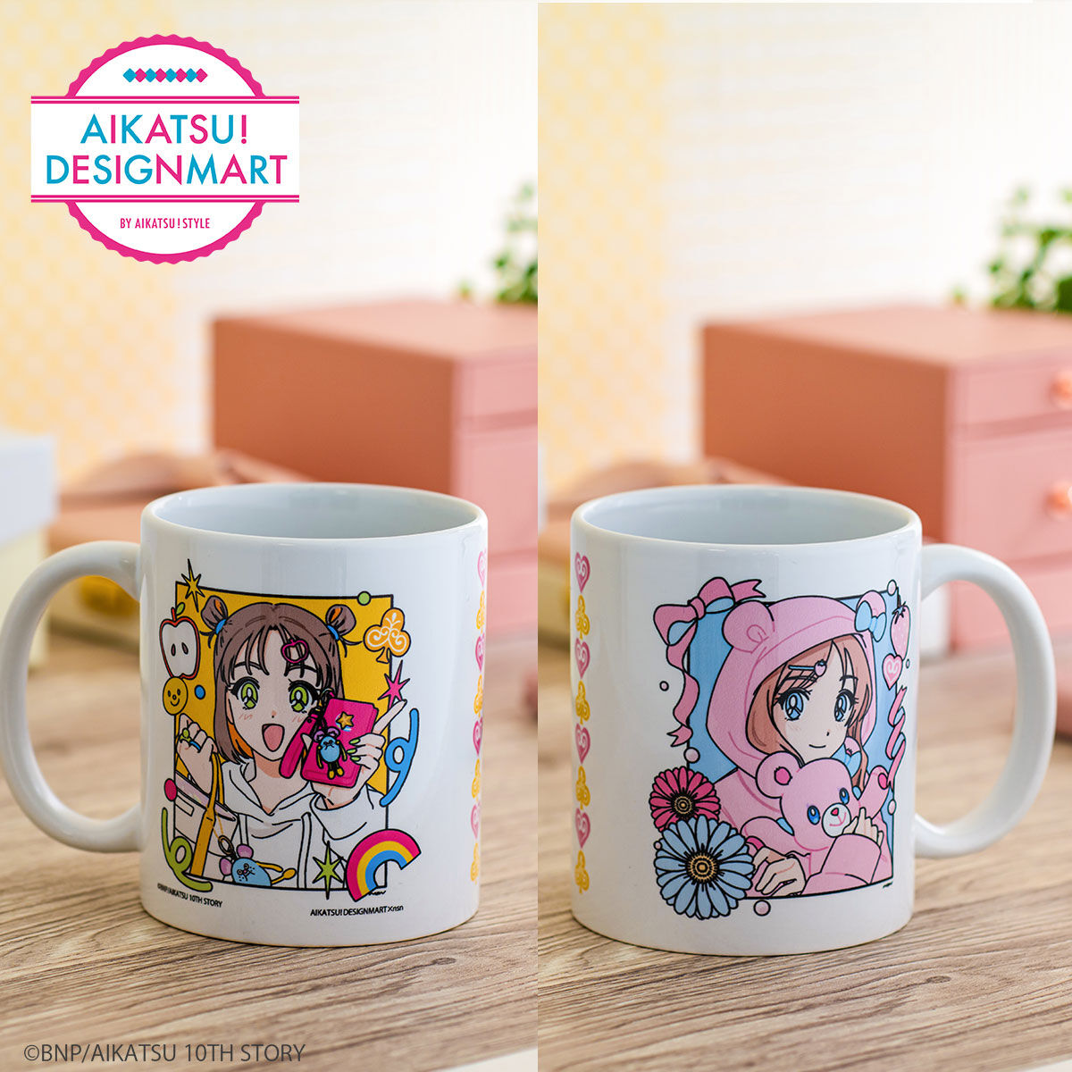 予約販売】AIKATSU！DESIGNMART×nsn マグカップ -CUTE＆POP