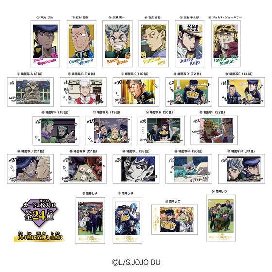 キャラポトレ ジョジョの奇妙な冒険 ダイヤモンドは砕けない（10個入り