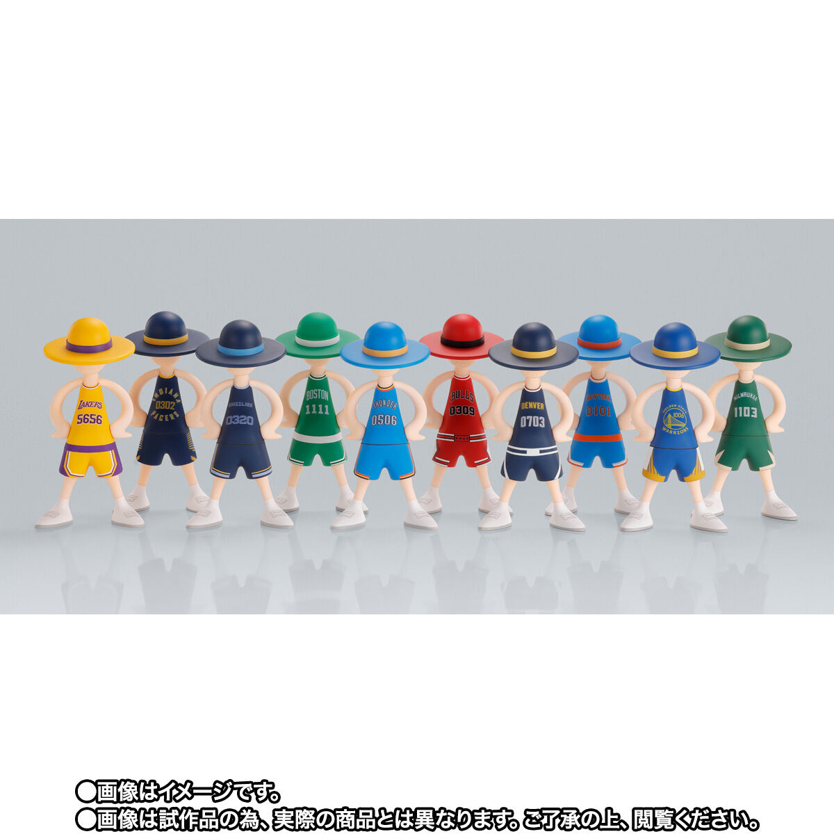 新品 NBA ルフィ ワンピース コラボフィギュア 5体セット NBA docomo | ONE PIECE×NBAのコラボフィギュアが登場…BANDAI SPIRITS