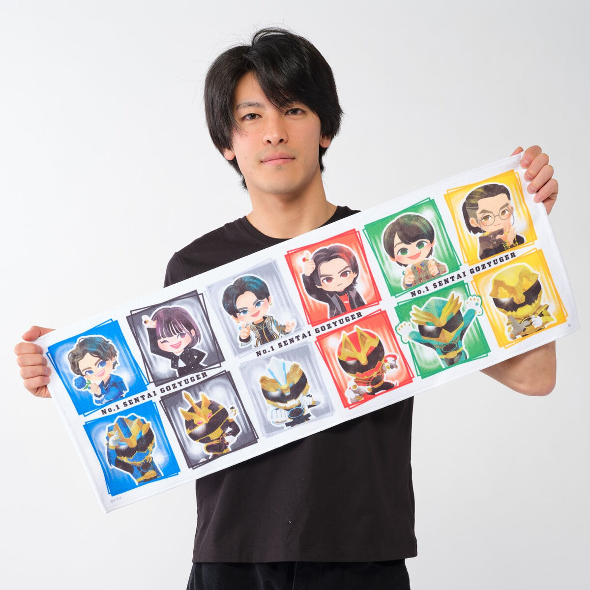 ナンバーワン戦隊ゴジュウジャー デフォルメ フェイスタオル〔NEW