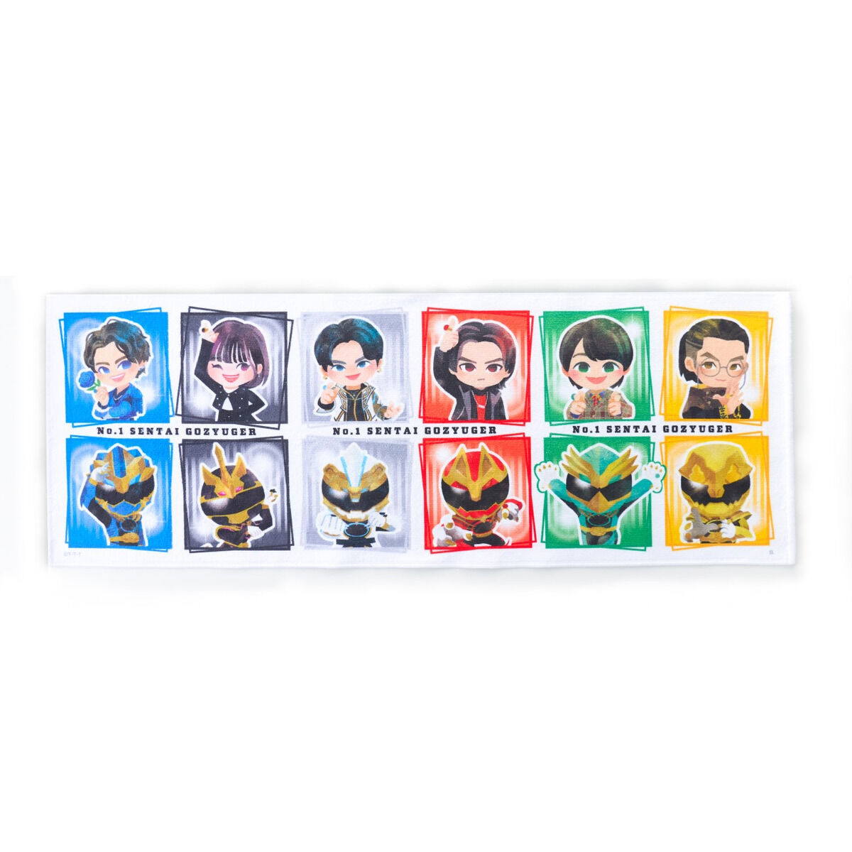 ナンバーワン戦隊ゴジュウジャー デフォルメ フェイスタオル〔NEW
