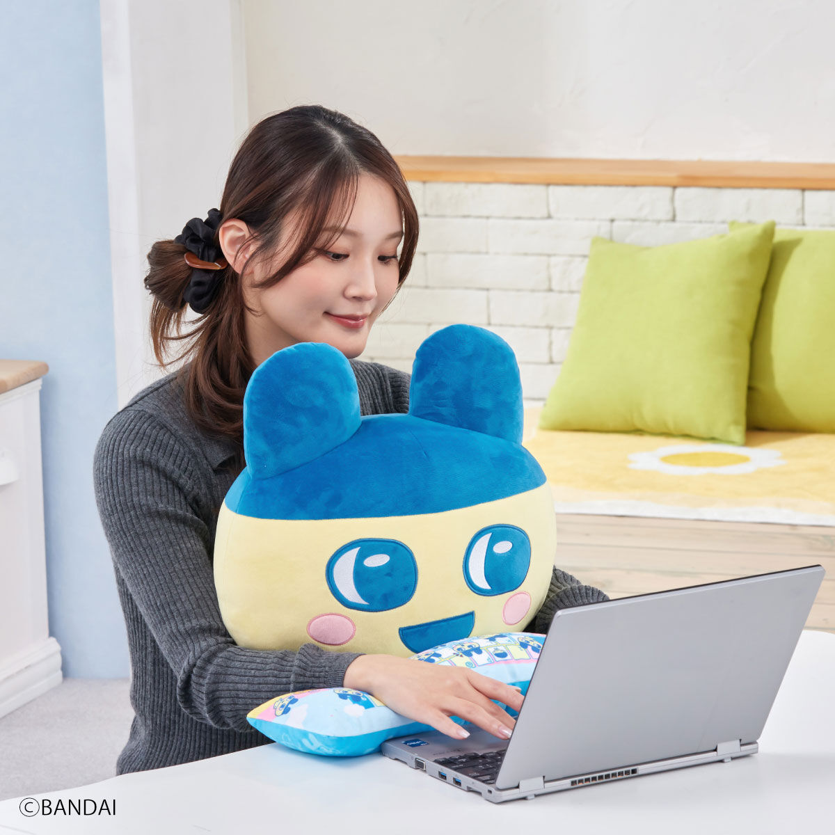 PCクッション まめっち | たまごっち 日用品・ステーショナリー