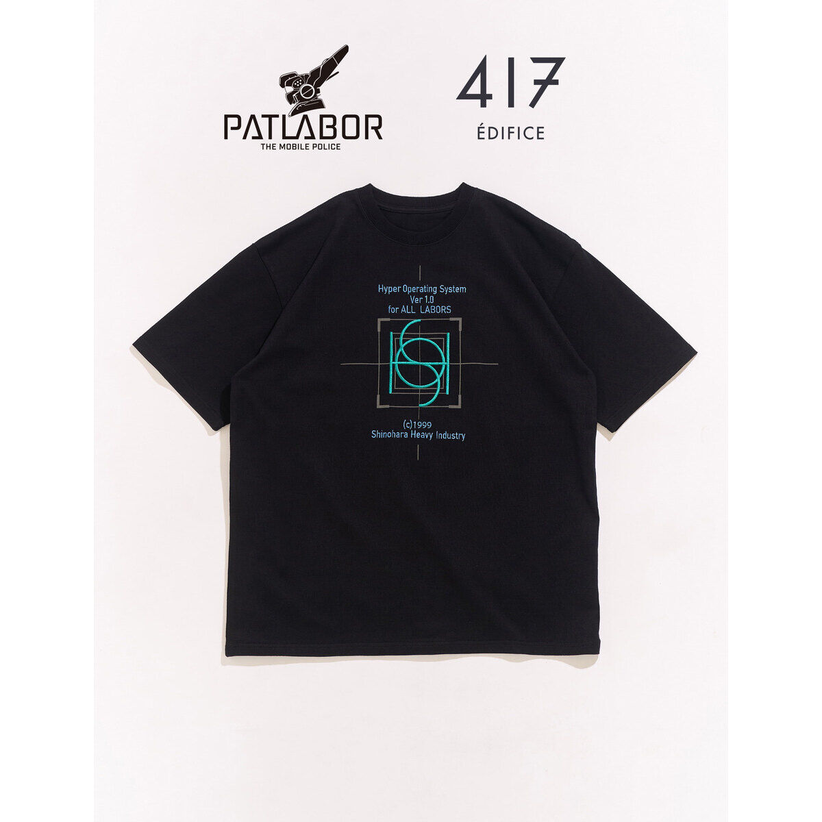 PATLABOR*417 TSH HOS 起動画面 黒（全3サイズ） | アニメグッズ